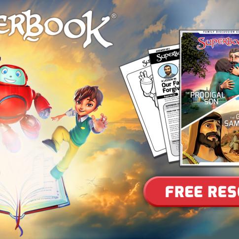 Superbook Free Resource - Fathers Heart - Discussion Guide and Activity Pages